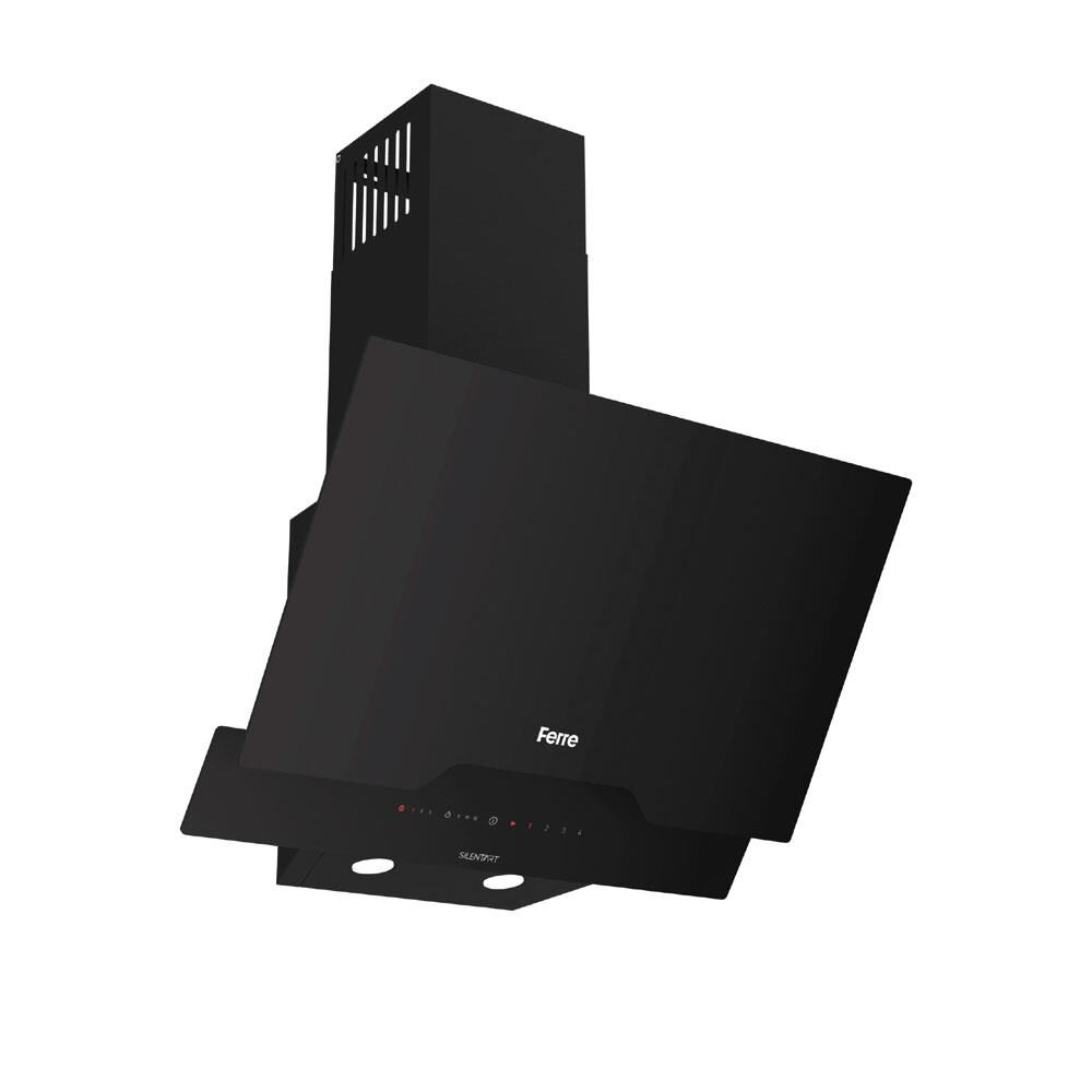 FERRE D063-SA  SILENTART SERİSİ SESSİZ DC INVERTÖR MOTORLU 60 CM SİYAH DAVLUMBAZ-450M3