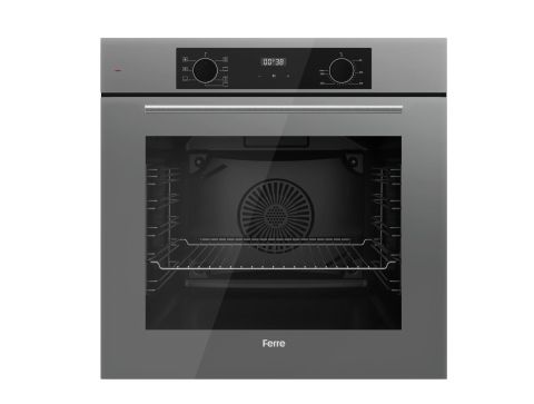 FERRE QBL63CPR FLOWART SERİSİ GRİ ANKASTRE FIRIN (0+7 KONUM)