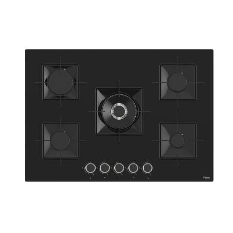 Ferre STEAMART-FRYART Serisi Siyah Set (SS035 + QEP64CS +D063 ) - Emaye Izgara