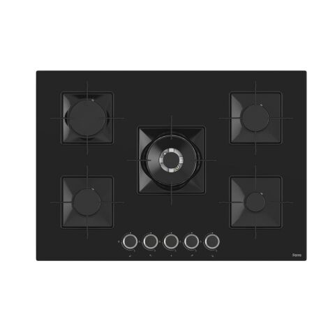 Ferre STEAMART-FRYART-SILENTART Serisi Siyah Set (SS035 + QEP64CS +D077-SA ) - Emaye Izgara