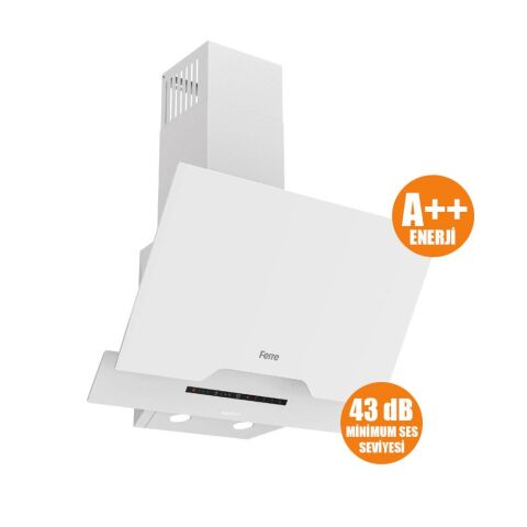 Ferre FLOWART-SILENTART Serisi Beyaz Set (CS206 + QBL63CB +D064-SA ) - Emaye Izgara