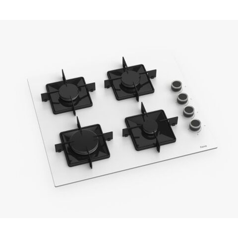 Ferre FLOWART-SILENTART Serisi Beyaz Set (SS206 + QBL63CB +D081-SA ) - Emaye Izgara