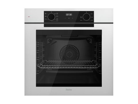 Ferre STEAMART-FRYART-SILENTART Serisi Beyaz Set (CS206-FA + QEP63CB +D078-SA ) - Emaye Izgara