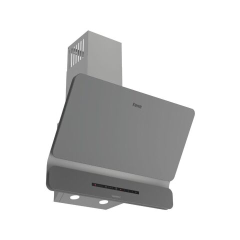 Ferre FLOWART-SILENTART Serisi Gri Set (SC408-WFA + QBL63CPR +D082-SA ) - Döküm Izgara / 65 cm Ocak