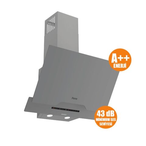 Ferre FLOWART-SILENTART Serisi Gri Set (SS208 + QBL63CPR +D065-SA ) - Emaye Izgara