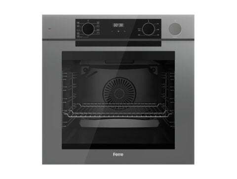 Ferre STEAMART-FRYART-SILENTART Serisi Gri Set (SS208 + QEP64CPR +D079-SA ) - Emaye Izgara