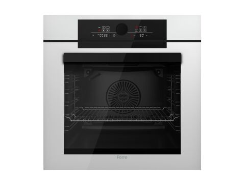 Ferre PIZZART-FRYART-SILENTART Serisi Beyaz Set (SS206 + QEP65CB +D081-SA ) - Emaye Izgara / 60 cm
