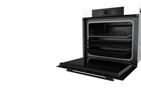 Ferre PIZZART-FRYART-SILENTART Serisi Beyaz Set (SS206 + QEP65CB +D078-SA ) - Emaye Izgara / 60 cm