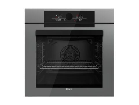 Ferre PIZZART-FRYART-SILENTART Serisi Gri Set (SS208 + QEP65CPR +D079-SA ) - Emaye Izgara / 60 cm